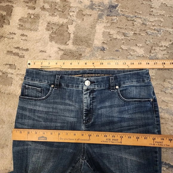 Chico's SO SLIMMING Girlfriend Slim Leg Ankle Jeans. Size 10P - Picture 15 of 16